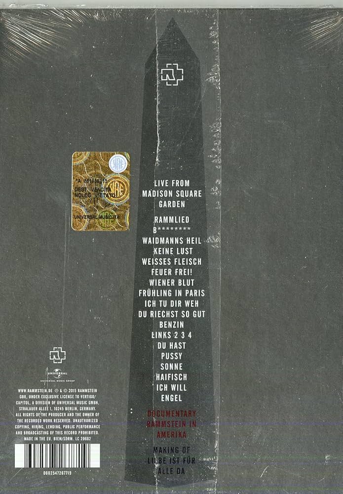 (未使用･未開封品)Live in Amerika [DVD] Amazon.com: Live in Amerika [Blu-ray] : Rammstein: Movies & TV